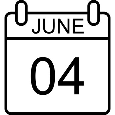 Takvim simgesi tasarımı, vektör illüstrasyonu