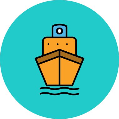 kargo. Web simgesi basit illüstrasyon