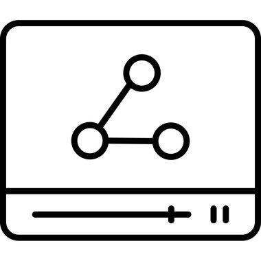 Ağ vektörü simgesi modern basit vektör illüstrasyonu