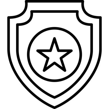 kalkan ikon vektör illüstrasyonu