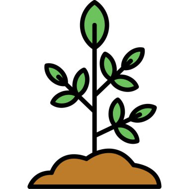 ağaç simgesi vektör illüstrasyonu