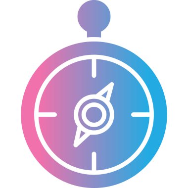 Pusula. Web simgesi vektör illüstrasyonu