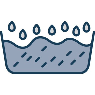 duş suyu renk çizgisi simgesi