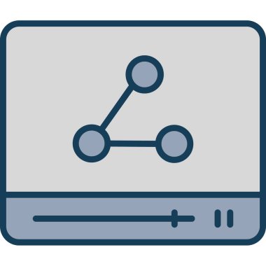 Beyaz arkaplanda web bağlantısı simgesi, vektör illüstrasyonu