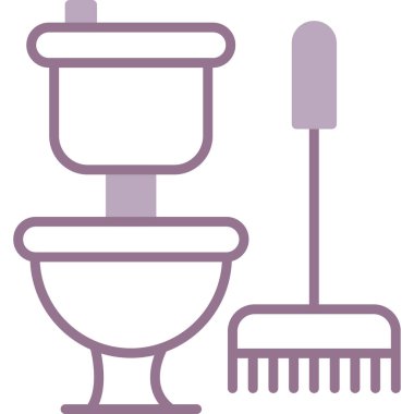 Bir banyo simgesinin vektör illüstrasyonu