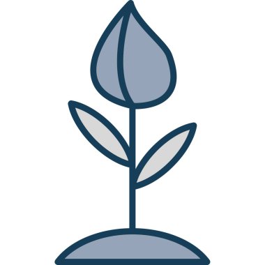 ağaç çiçek vektör illüstrasyonu