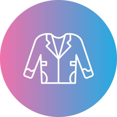 Bir ceket simgesinin vektör illüstrasyonu