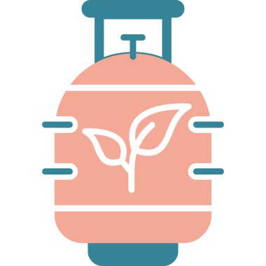 Bir bitki simgesinin vektör illüstrasyonu