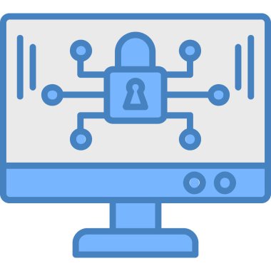 Bilgisayar. Web simgesi basit illüstrasyon