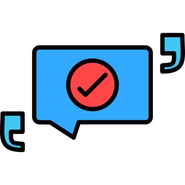 Sohbet simgesi vektör illüstrasyonu