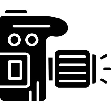 kamera flaş simgesi. Web için kamera flaş vektör simgelerinin basit illüstrasyonu