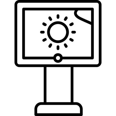 İnternet monitörü. Web simgesi