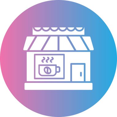 Kahve simgesinin vektör illüstrasyonu