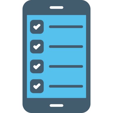 Kontrol listesi simgesi, vektör illüstrasyonu