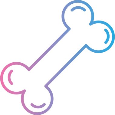 Hayvan kemiği hayvan ikonu ana hatlarıyla