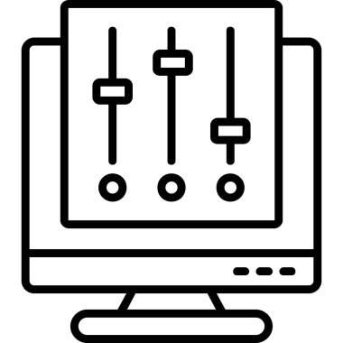 Web tasarım ikonu, vektör illüstrasyonu. tasarım bağlantılı