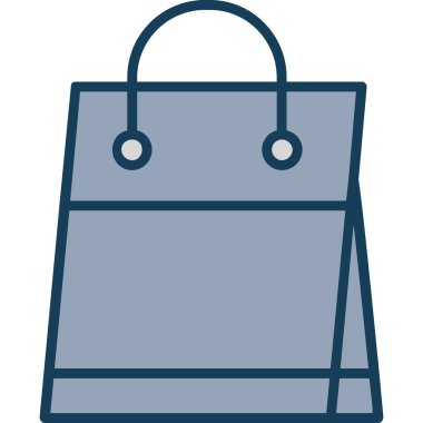 alışveriş poşeti vektör simgesi