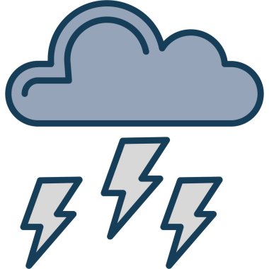 Bulut. Web simgesi basit illüstrasyon