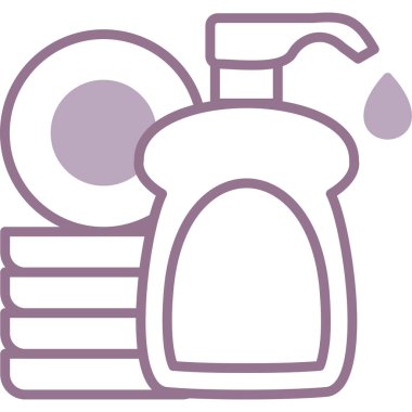 Duş. Web simgesi basit illüstrasyon