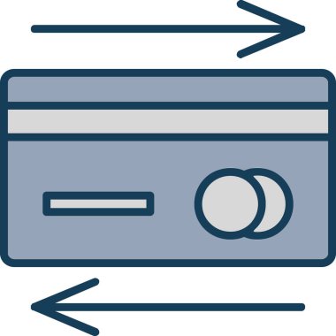 Kredi kartı simgesi, illüstrasyon