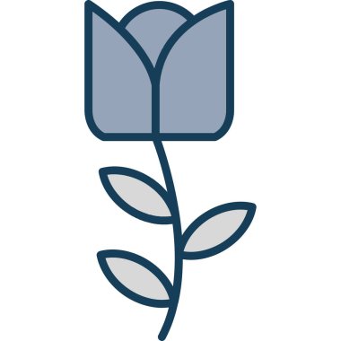 Çiçek ikonu doldurulmuş - özet biçiminde