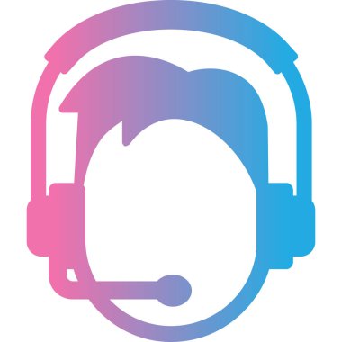 Çağrı merkezi. Basit web vektör illüstrasyonu