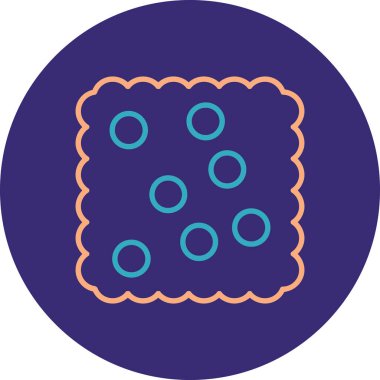 Kek. Web simgesi basit illüstrasyon