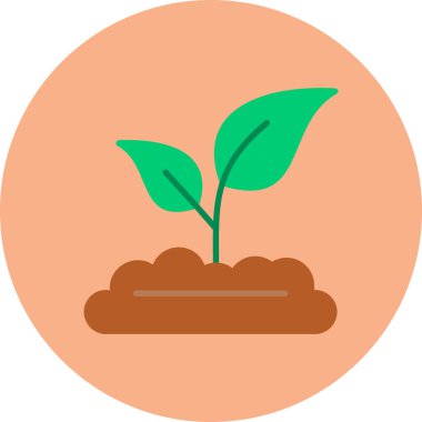 Filiz simgesinin vektör illüstrasyonu