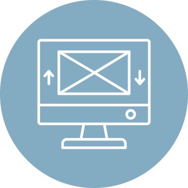 Web tasarım ikonu vektör illüstrasyonu