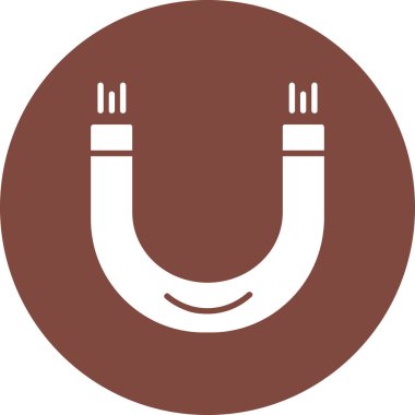 Mıknatıs Web simgesi basit illüstrasyon