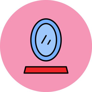 Saatin vektör illüstrasyon simgesi