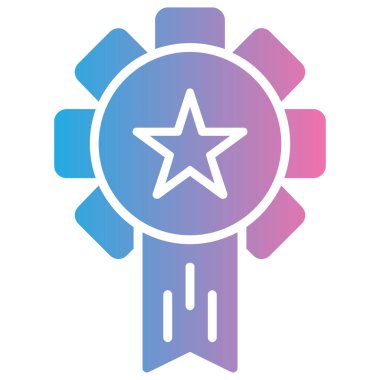 Gökkuşağı ile yıldızın vektör simgesi