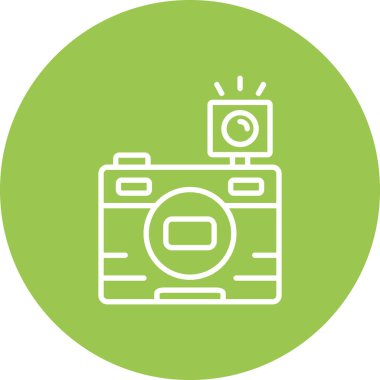 kamera simgesi vektör illüstrasyonu