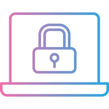 ikon vektör illüstrasyonunu kilitle