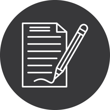 belge simgesi vektör illüstrasyonu