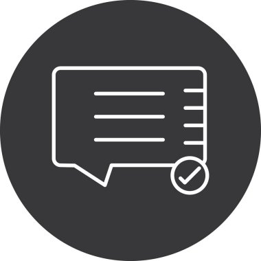 Konuş. Web simgesi basit tasarım