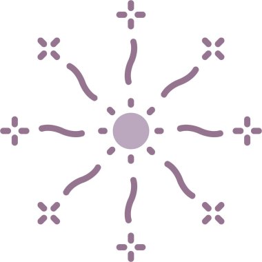 Kar tanesi. Web simgesi basit illüstrasyon