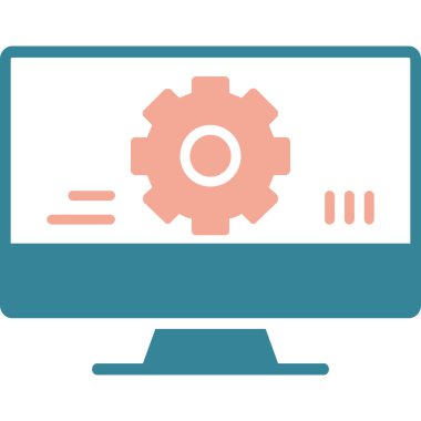 dişli dizüstü bilgisayar ve dişli vektör tasarımı