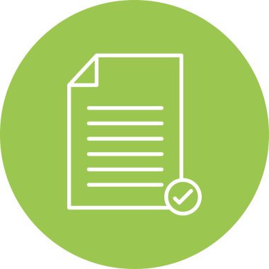 Belge. Web simgesi basit illüstrasyon