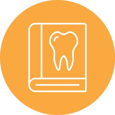 Diş simgesi vektör illüstrasyonu