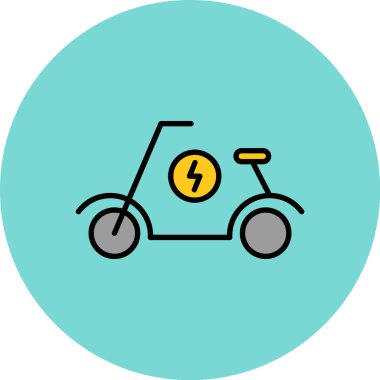 vektör bisiklet simgesi çizimi