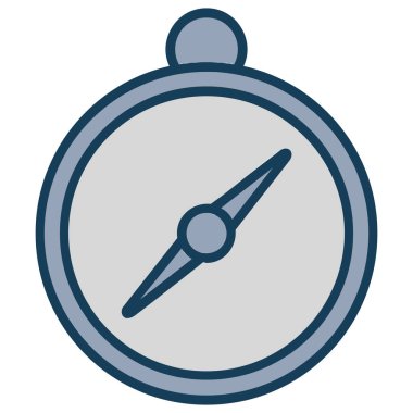 Pusula. Web simgesi basit illüstrasyon