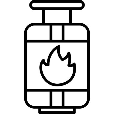 ateş alev simgesi, vektör illüstrasyonu