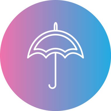 Şemsiye. Web simgesi basit tasarım