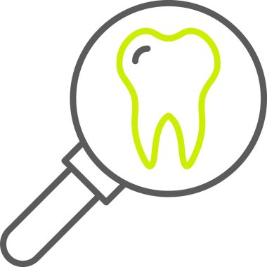 diş simgesi vektör illüstrasyonu