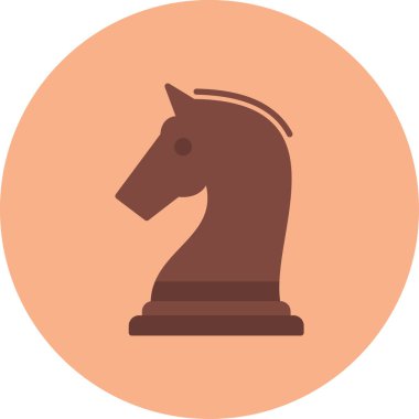 Satranç. Web simgesi basit illüstrasyon