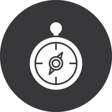 Moda biçimi izole edilmiş arkaplanda pusula ikonu