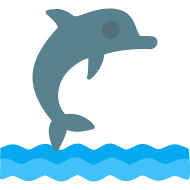 yunus simgesi ve vektör illüstrasyonu beyaz arkaplanda izole edildi