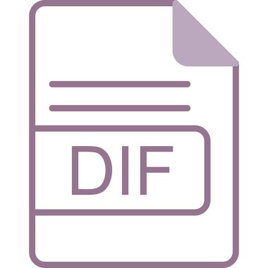 dosya biçimi simgesi, vektör illüstrasyonu