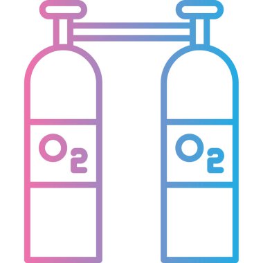 Bir kimyasal simgenin vektör illüstrasyonu